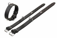 Rondo Halsband Leder schwarz 70 cm x 40 mm