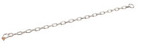 Halskette langgliedrig Stahl verchromt 54 cm