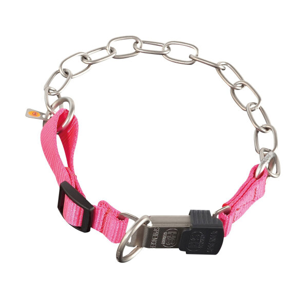 Halskette mit ClicLock  pink, 45 cm