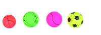 Neonball, Moosgummi, Ø 3,5 cm