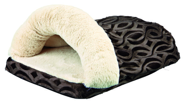 Kuschelsack Anissa, 33 x 26 x 46 cm, braun/creme