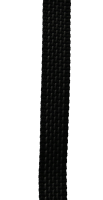 Gummierte Leine, 16 mm breit, schwarz einfach