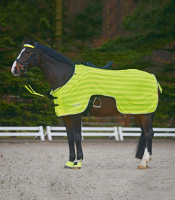 Reflex Ausreitdecke m. Sattelauschnitt neon gelb 145 cm