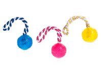 Hundespielzeug TPR Ball mit Seil